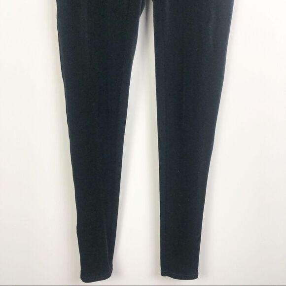 SPANX | Black Velvet Leggings High Waist Full Length Women’s Size Medium NWOT - Picture 6 of 9